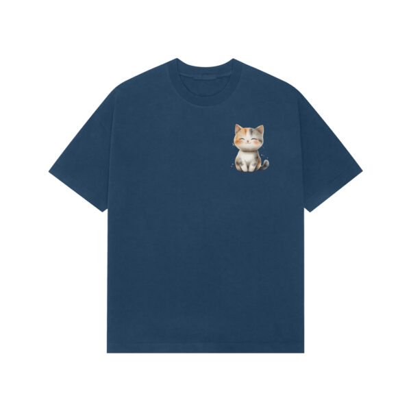 Cat Print Oversized Tee - Image 6