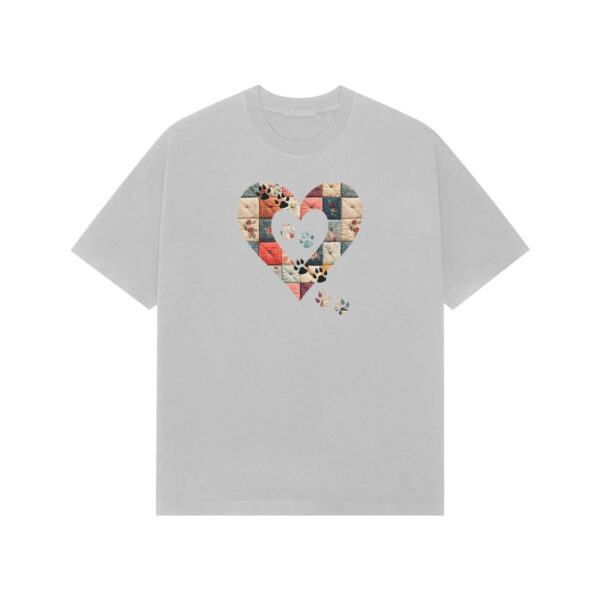 Heart Print Oversized Tee - Image 4