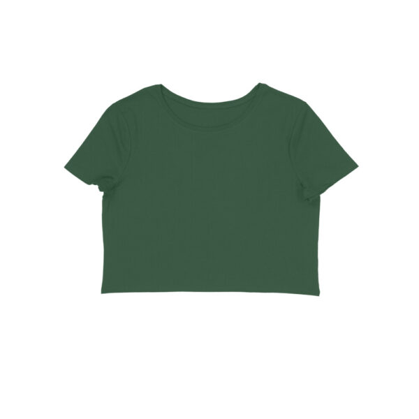 Plain Green Crop Top