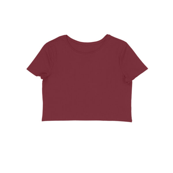 Plain Maroon Crop Top