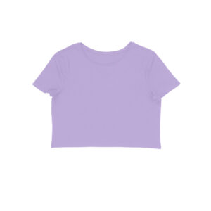 Plain Lavender Crop Top