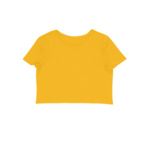 Plain Yellow Crop Top