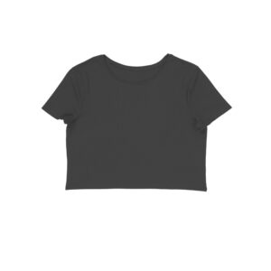 Plain Black Crop Top