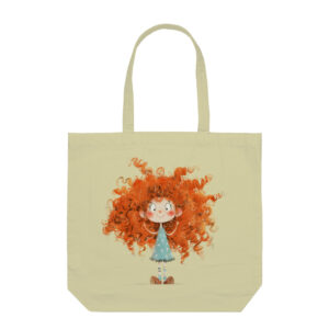 Curly Hair Tote Bag