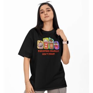 Christmas Drinks Oversized Tshirt