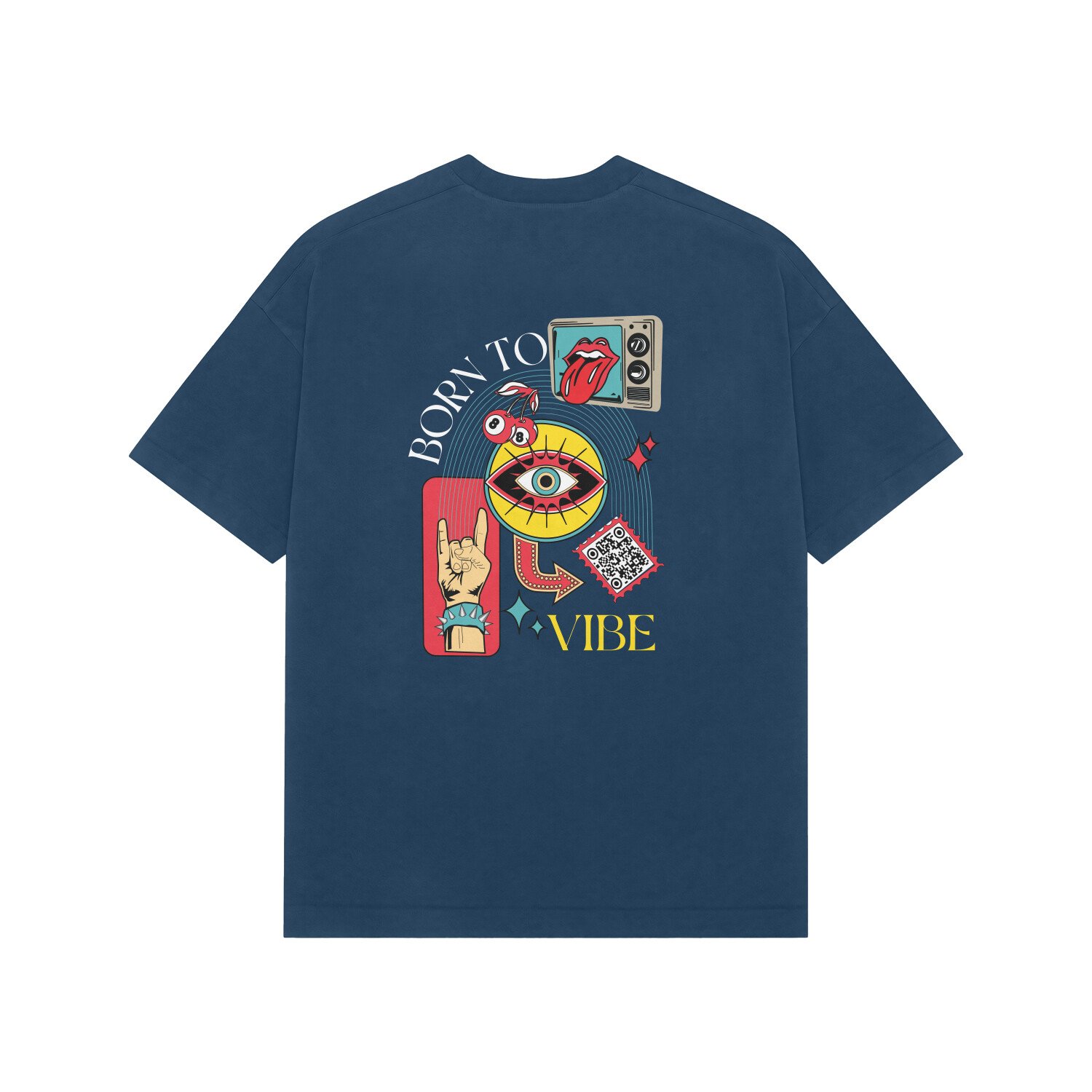 Born To Vibe Oversized Tshirt - Image 2