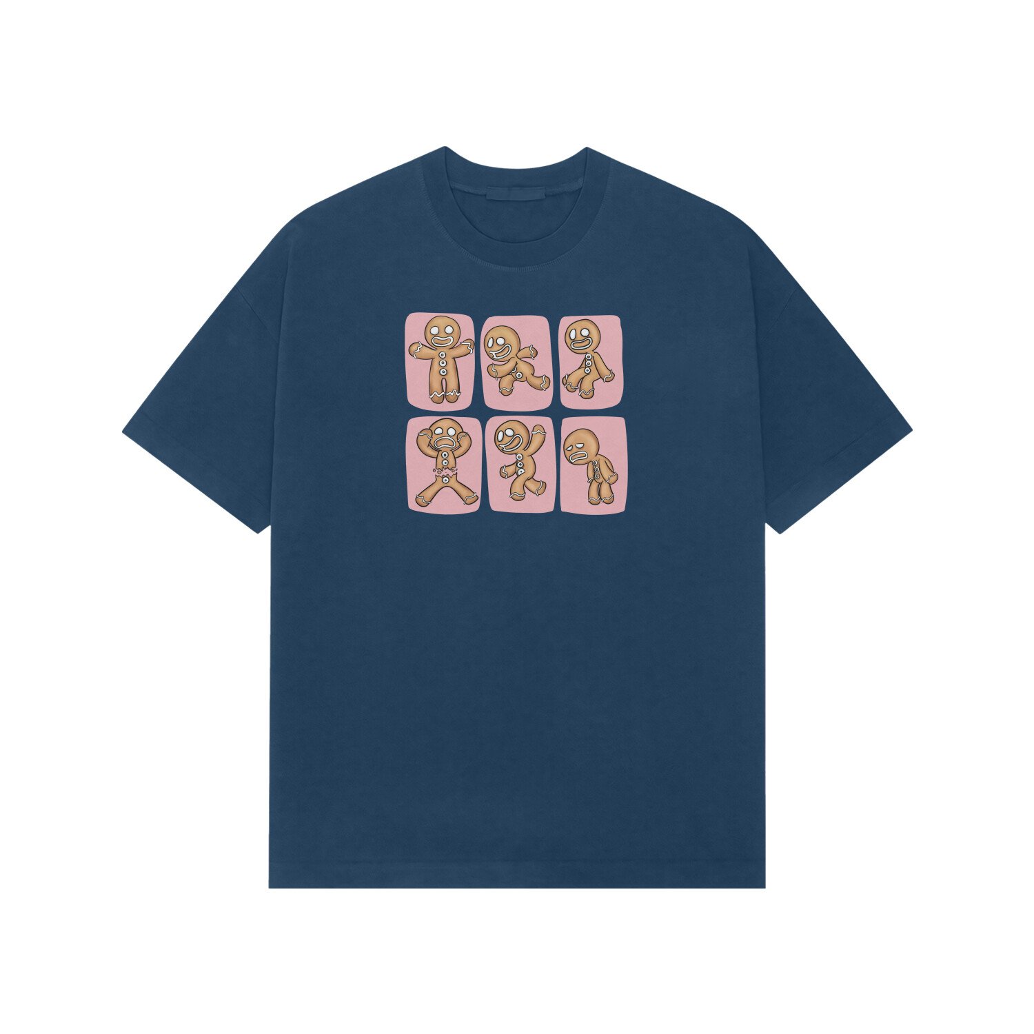 Pink Ginger Bread Boy Oversized Tshirt - Image 3
