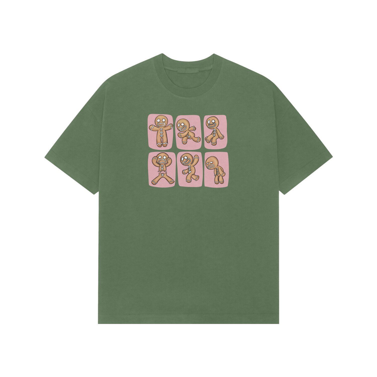 Pink Ginger Bread Boy Oversized Tshirt - Image 5