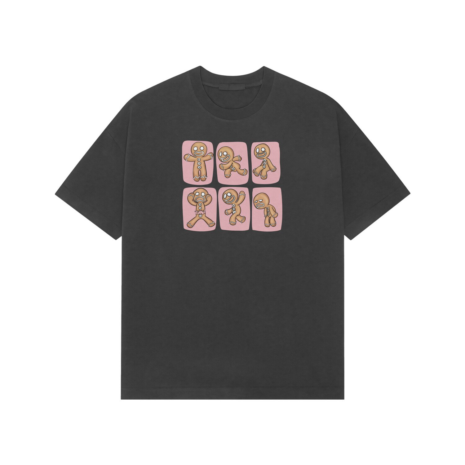Pink Ginger Bread Boy Oversized Tshirt - Image 6