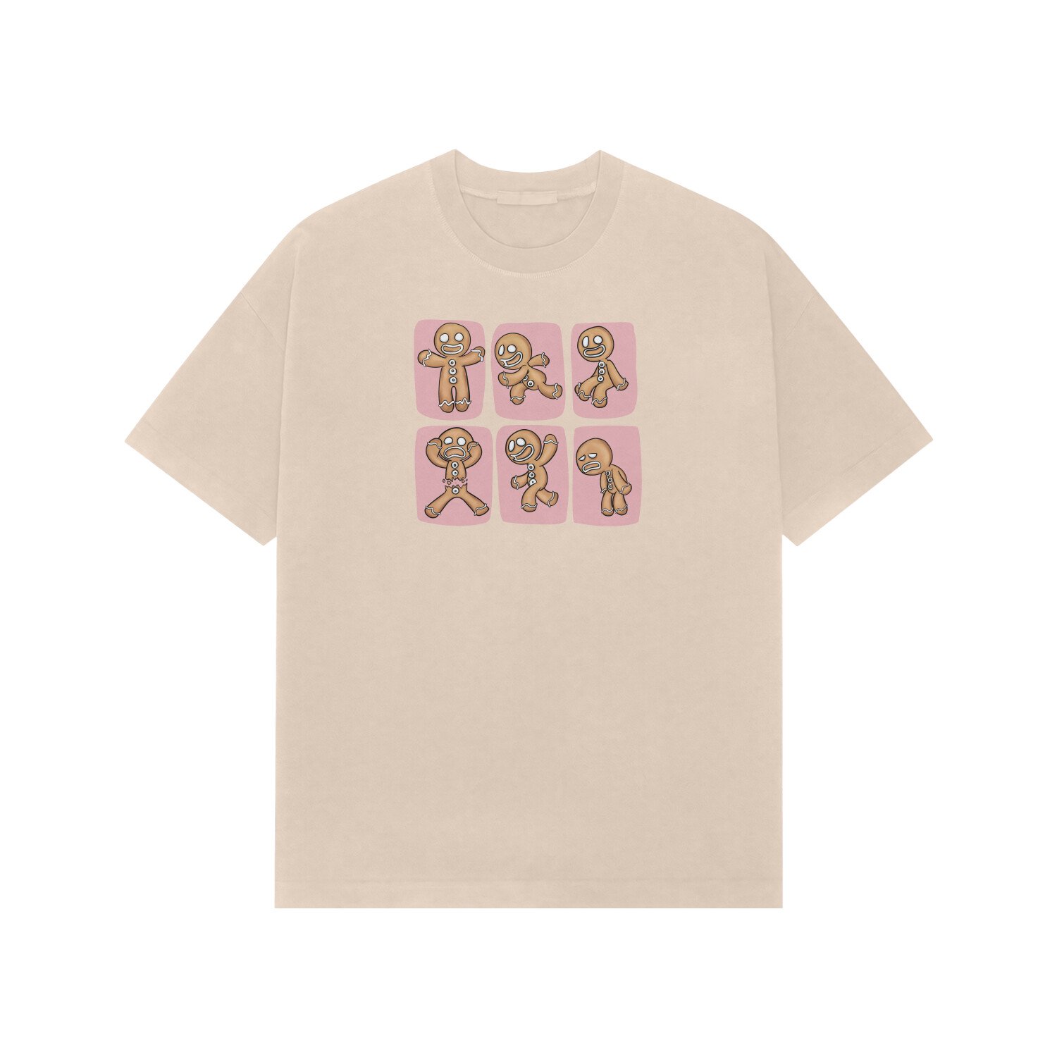 Pink Ginger Bread Boy Oversized Tshirt - Image 7