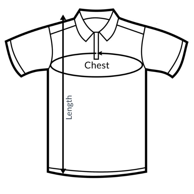 Polo Tshirt Size Guide