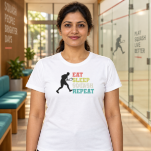 Eat Sleep Squash Repeat Woman Tshirt