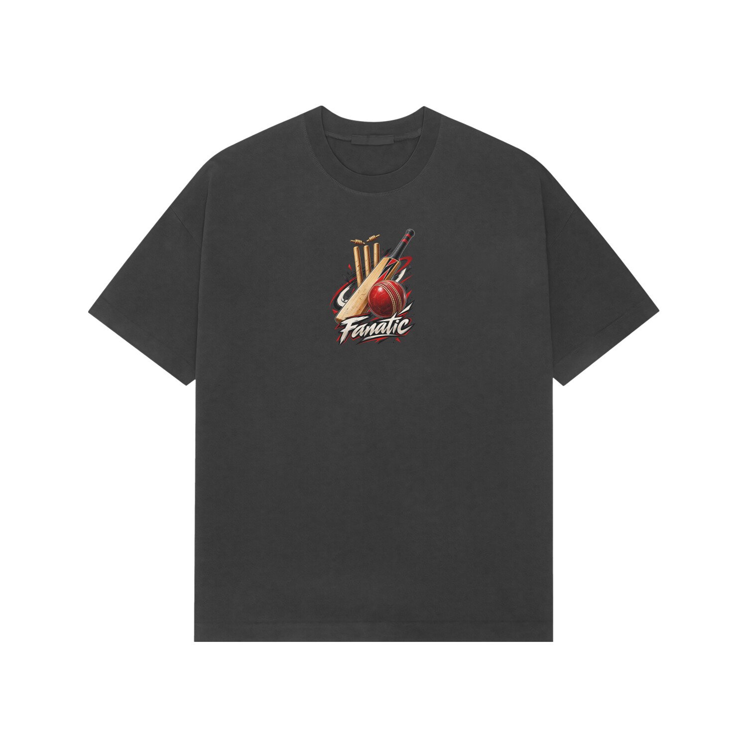 Cricket Fanatic Oversized Tshirt