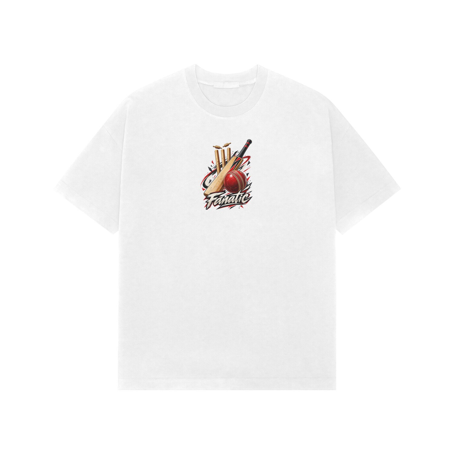 Cricket Fanatic Oversized Tshirt - Image 2