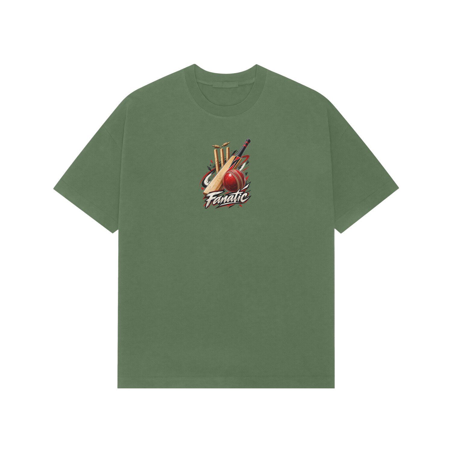 Cricket Fanatic Oversized Tshirt - Image 3