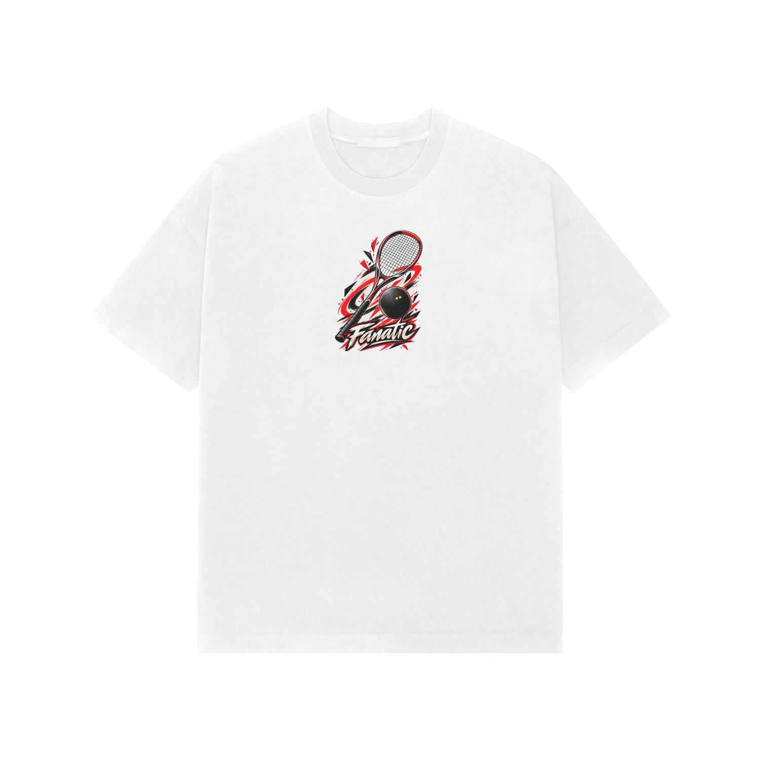 Squash Fanatic Oversized Tshirt - Image 2