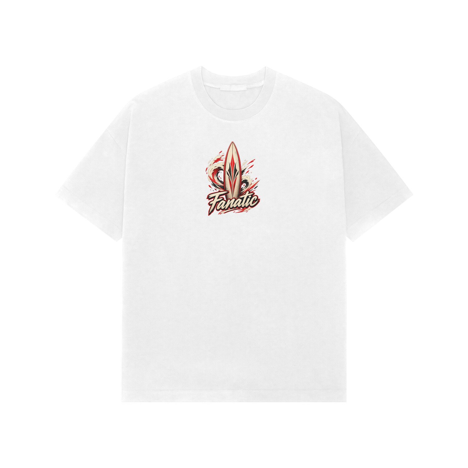 Surfing Fanatic Oversized Tshirt - Image 2