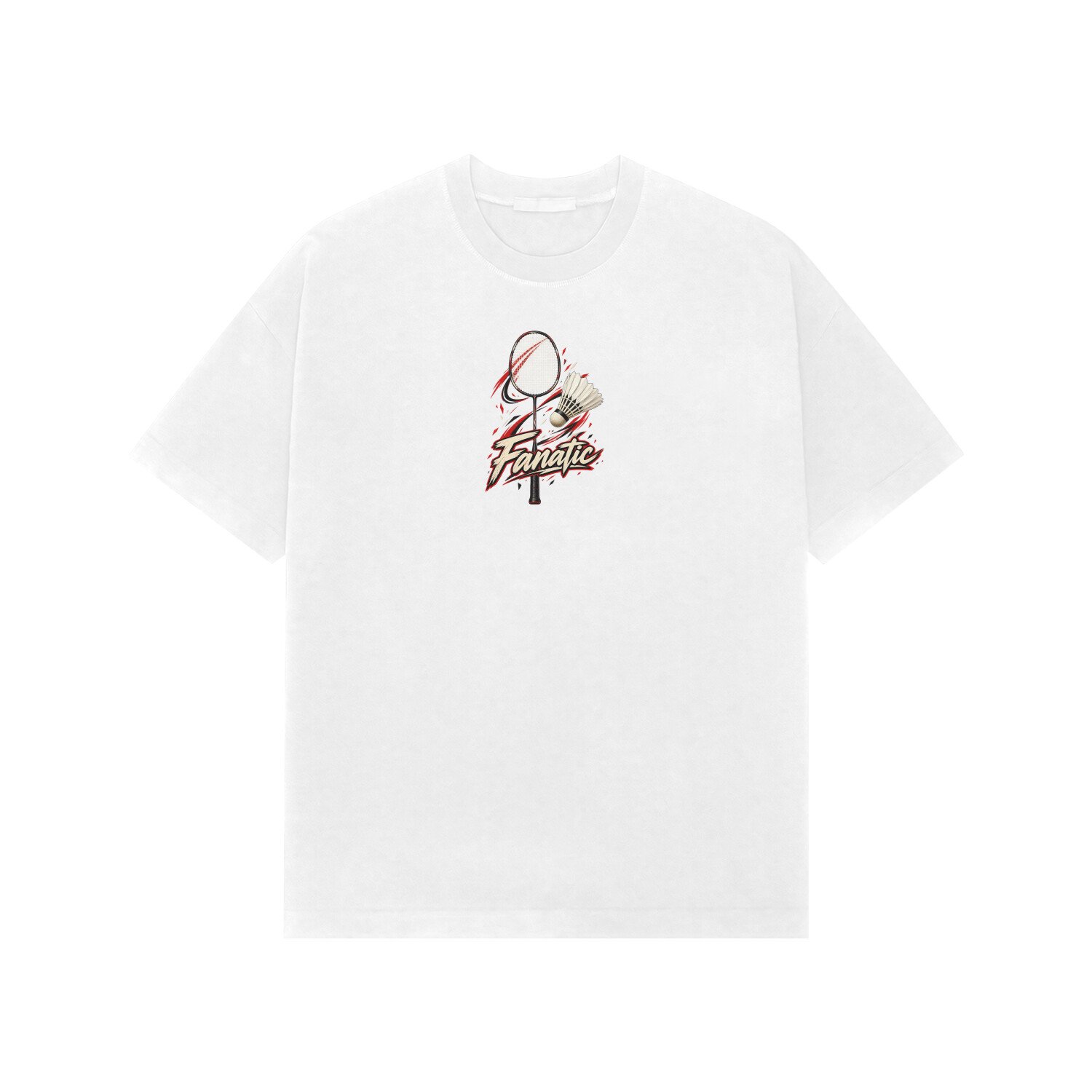Badminton Fanatic Oversized Tshirt - Image 2