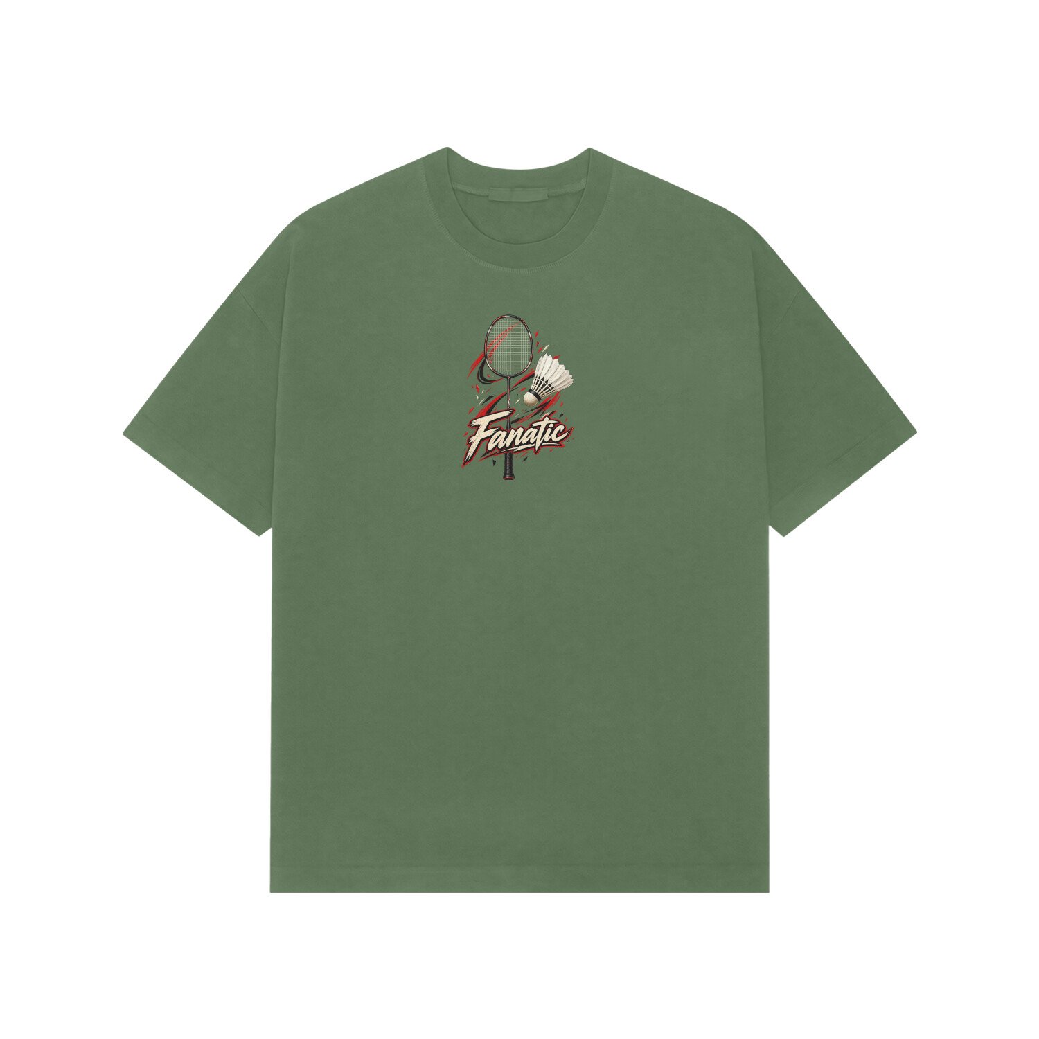 Badminton Fanatic Oversized Tshirt - Image 3