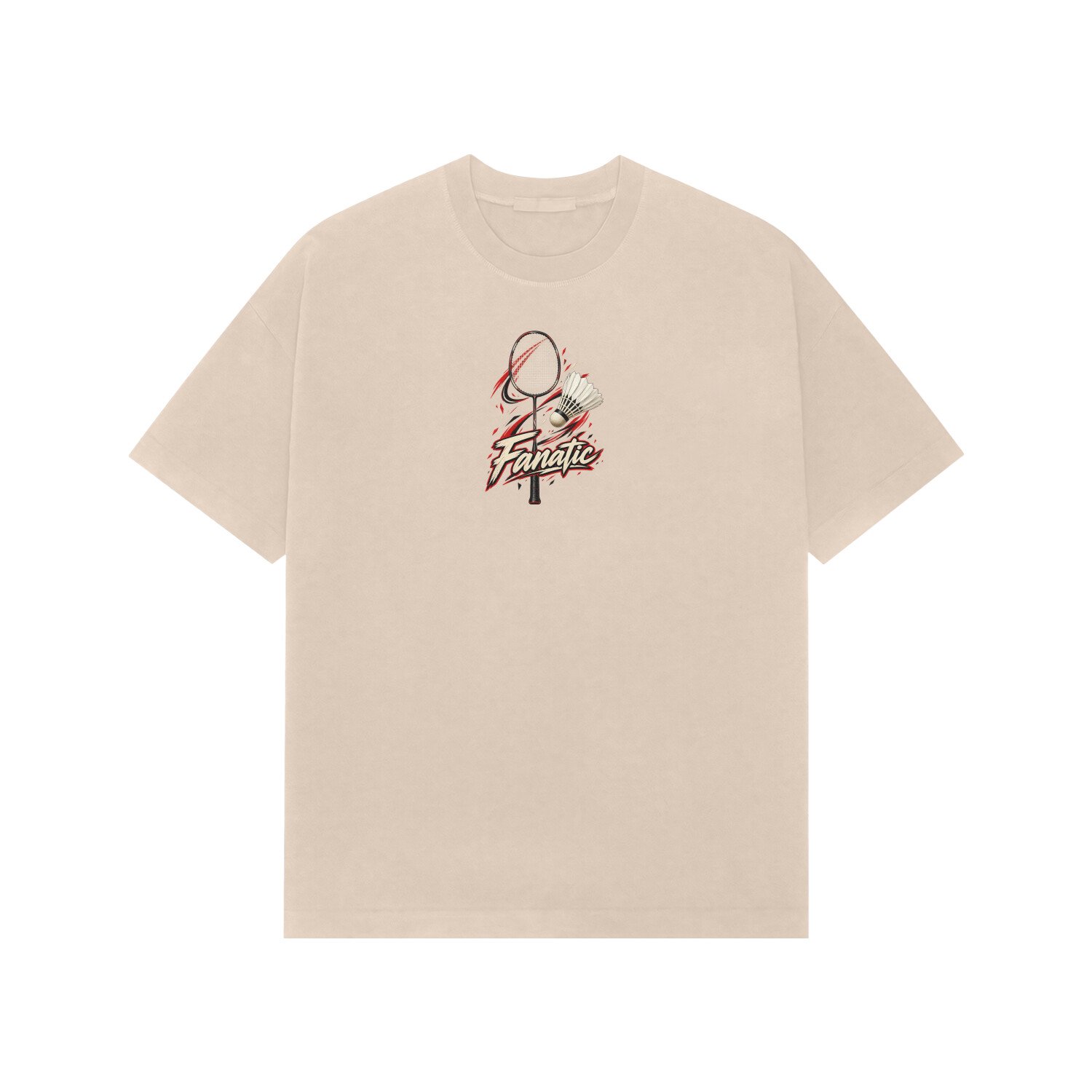Badminton Fanatic Oversized Tshirt - Image 4