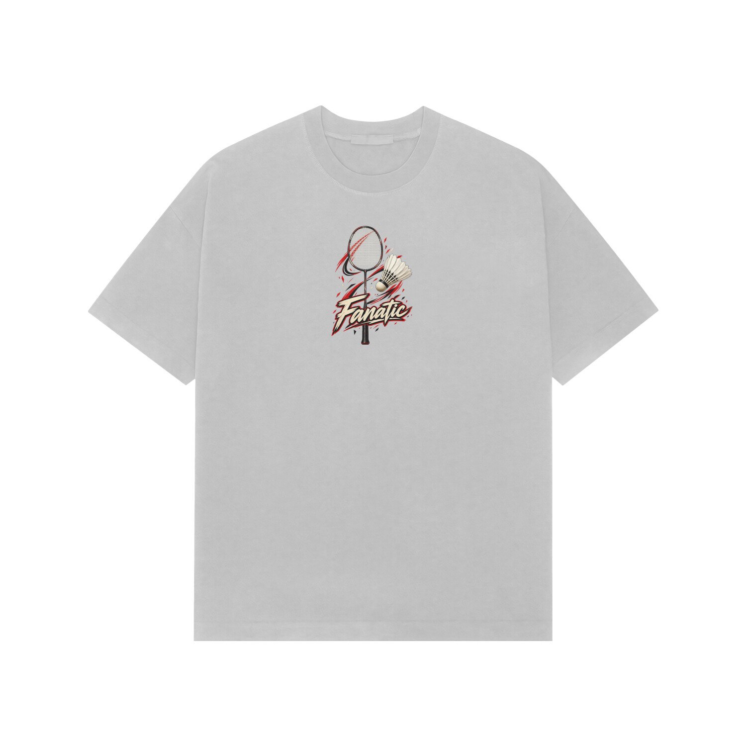 Badminton Fanatic Oversized Tshirt - Image 5