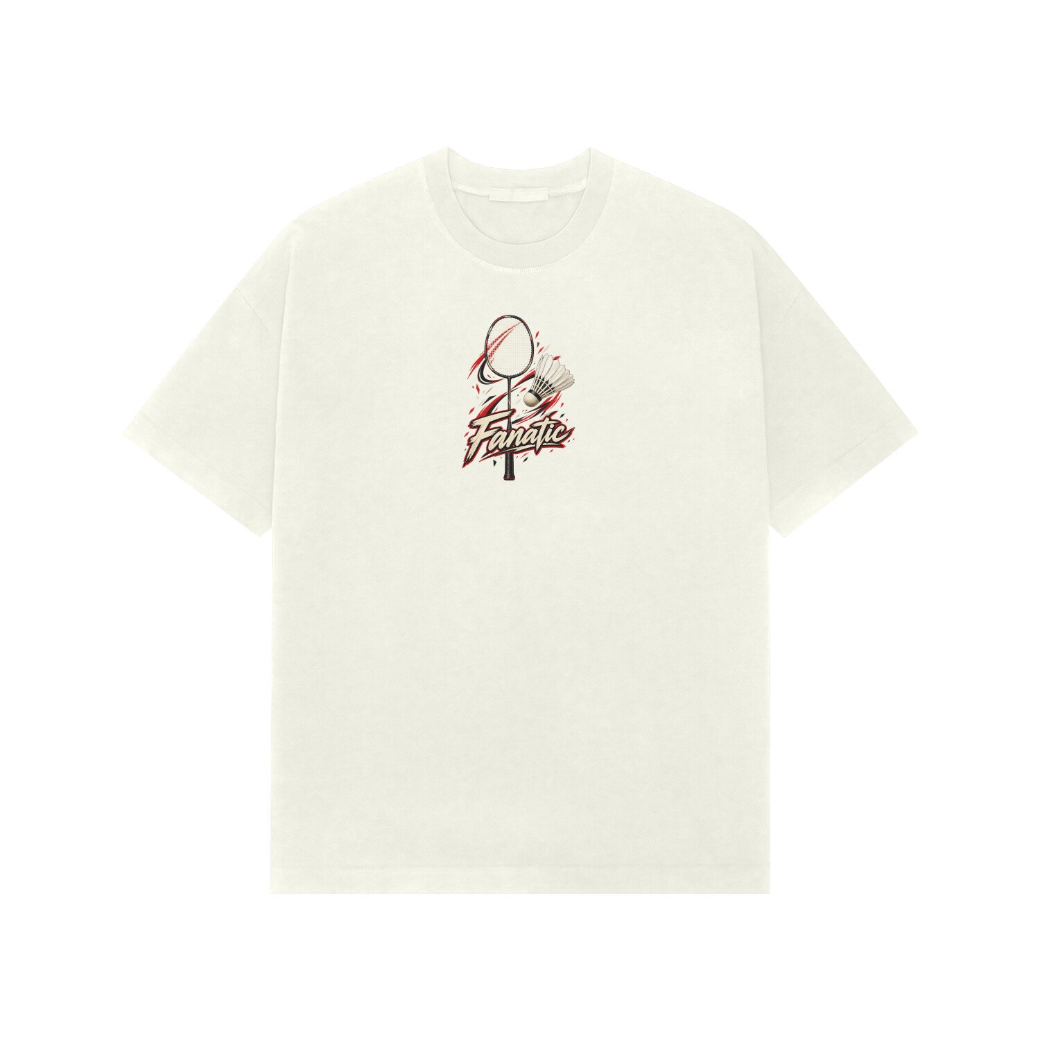 Badminton Fanatic Oversized Tshirt - Image 7