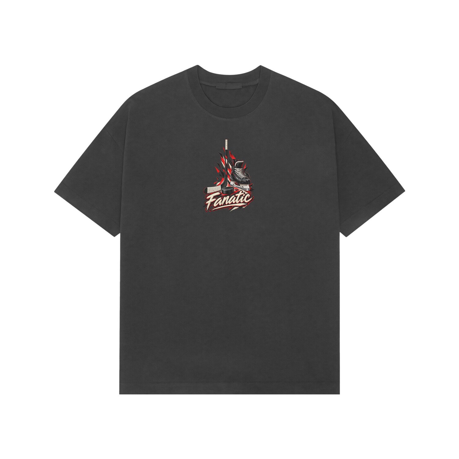 Ice Hockey Fanatic Oversized Tshirt