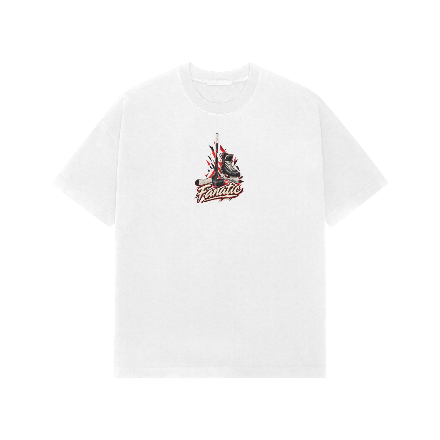 Ice Hockey Fanatic Oversized Tshirt - Image 2