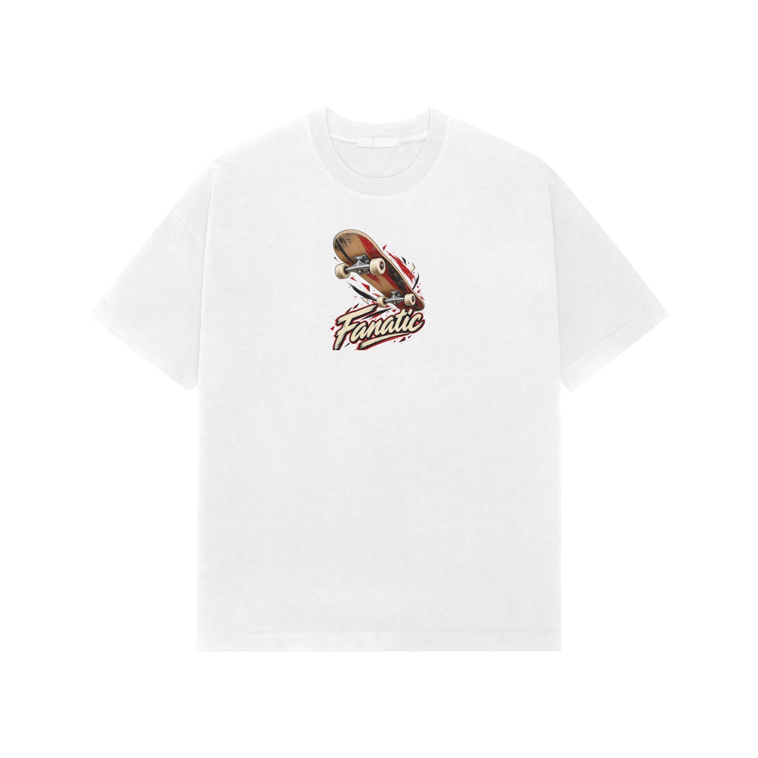 Skateboarding Fanatic Oversized Tshirt - Image 2