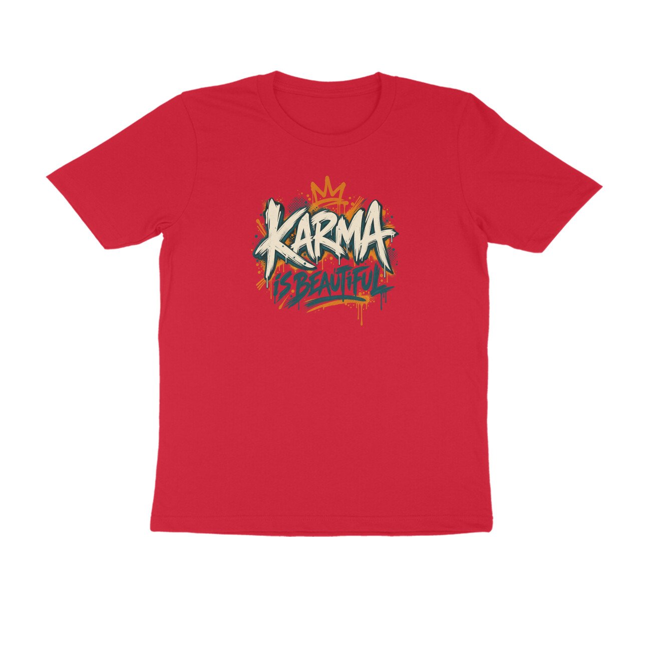 Karma Is Beautiful Street Art Tshirt - Image 4