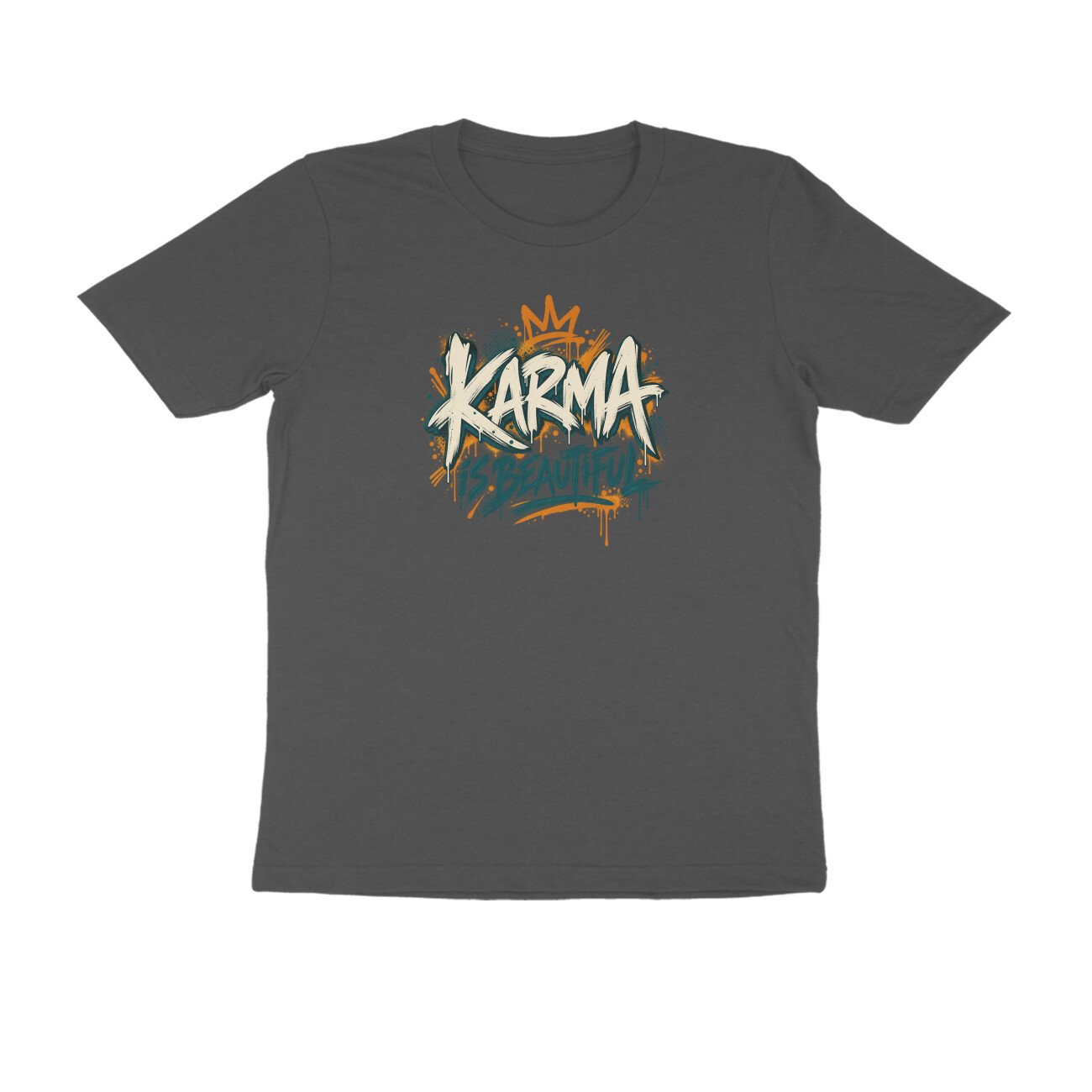 Karma Is Beautiful Street Art Tshirt - Image 5