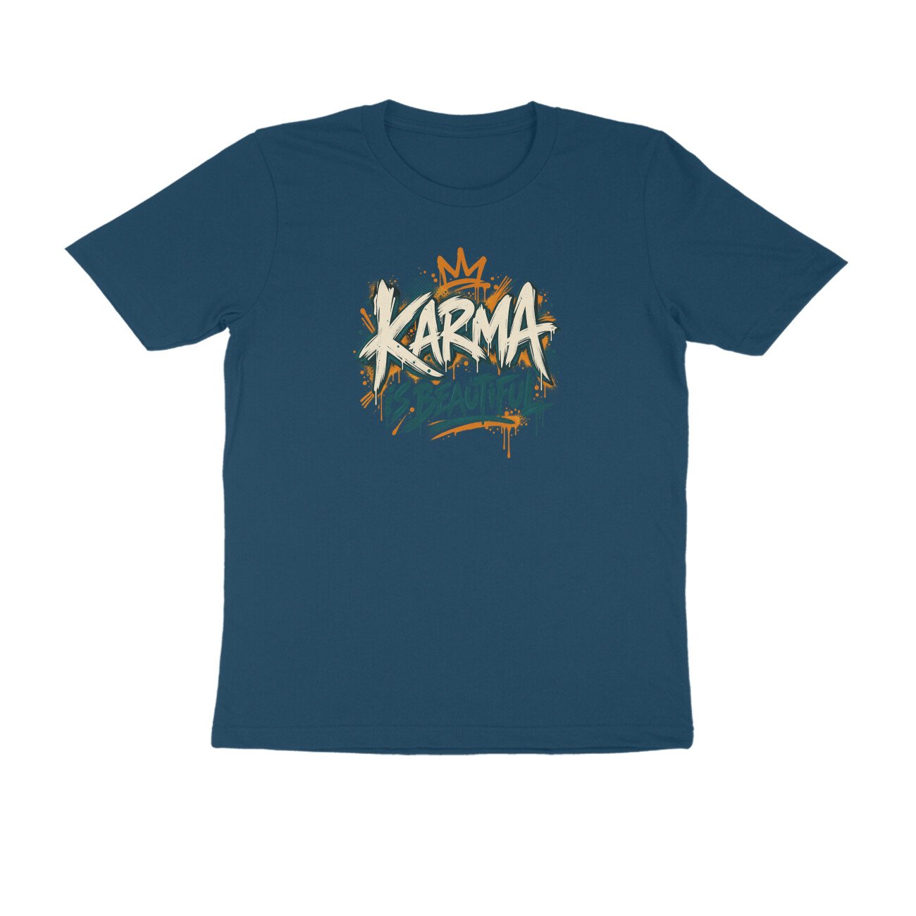 Karma Is Beautiful Street Art Tshirt - Image 6