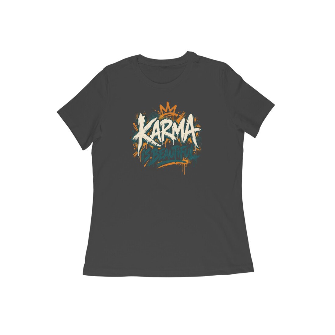 Karma Is Beautiful Street Art Women's Tshirt