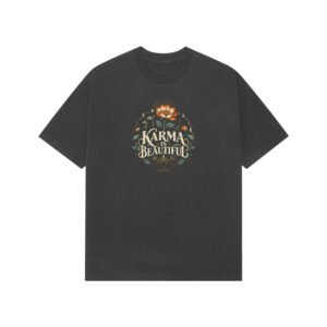 Karma Is Beautiful Botanical Oversized Tshirt